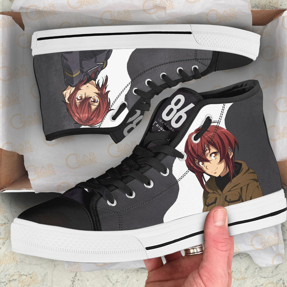86 Eighty Six Kurena Kukumila High Top Shoes Custom Anime Sneakers