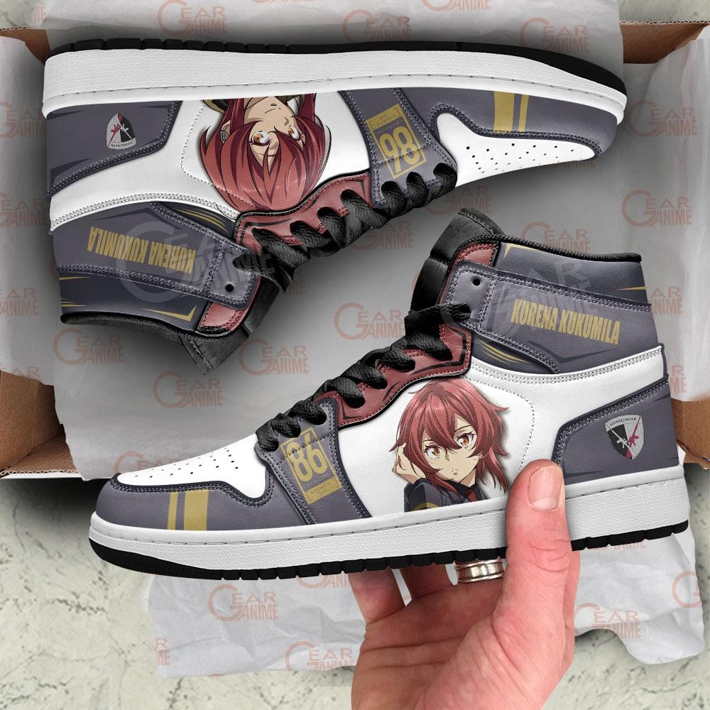 86 Eighty Six Kurena Kukumila JD1s Sneakers Anime Shoes, Air Jordan Hightop