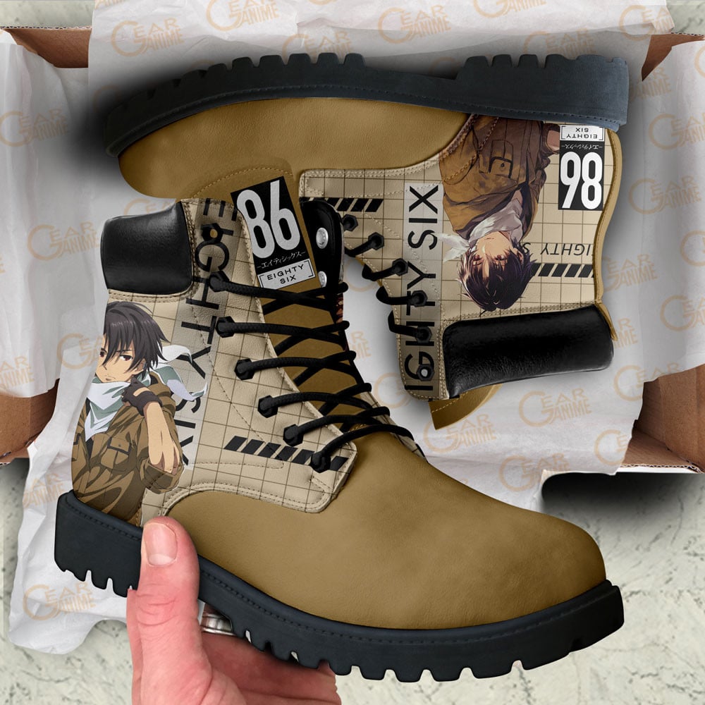 86 Eighty Six Shinei Nouzen Boots Anime Custom Shoes