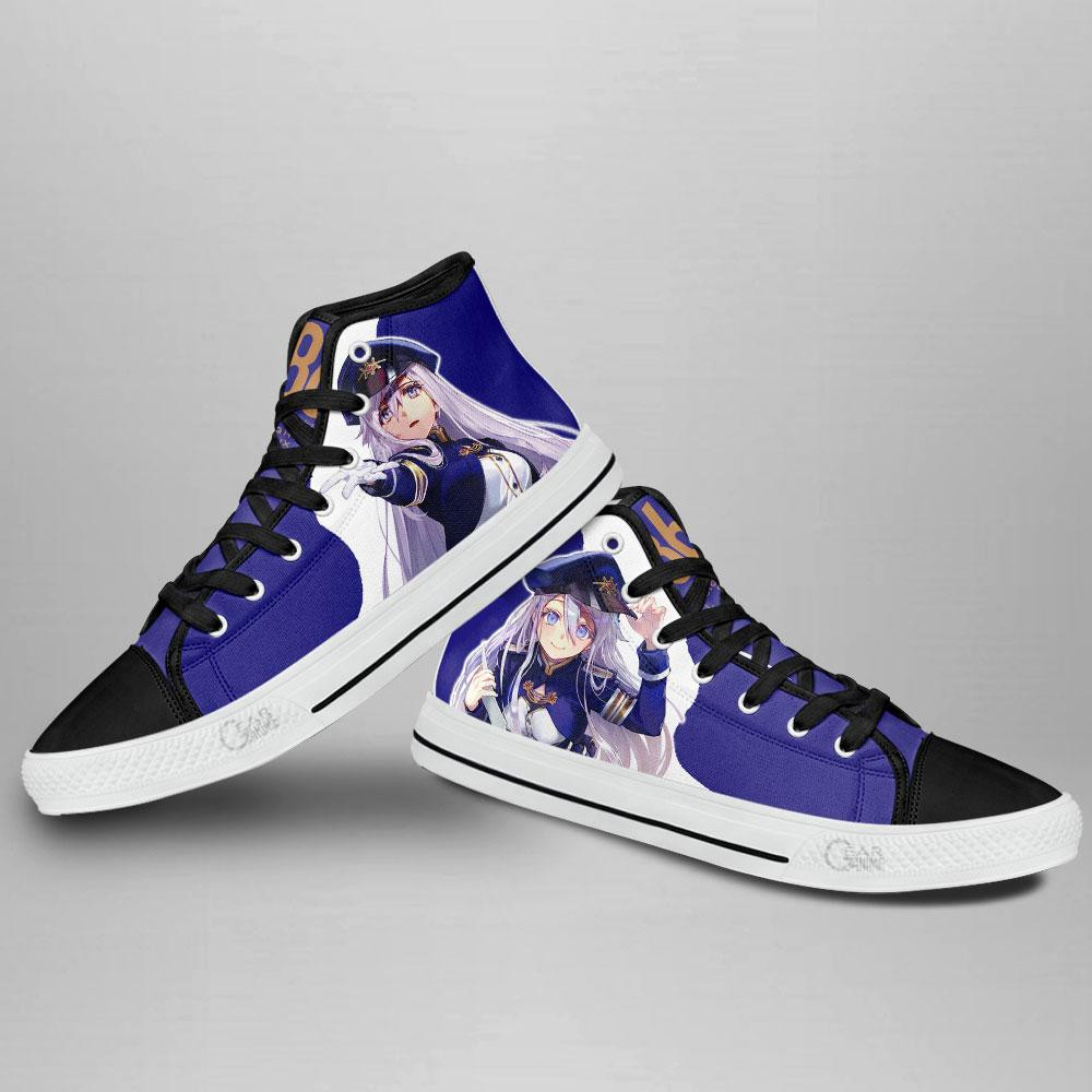 86 Eighty Six Vladilena Milize Lena High Top Shoes Custom Anime Sneakers