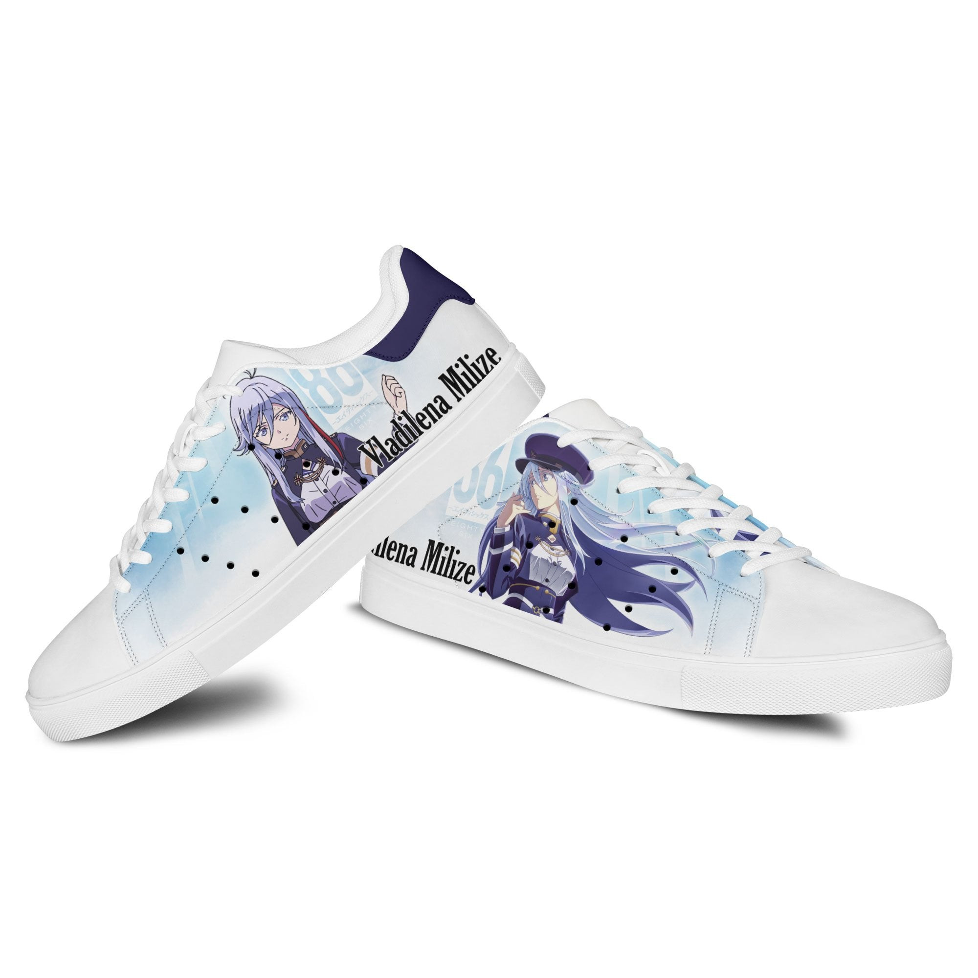 86 Eighty Six Vladilena Milize Skate Sneakers Custom Anime Shoes