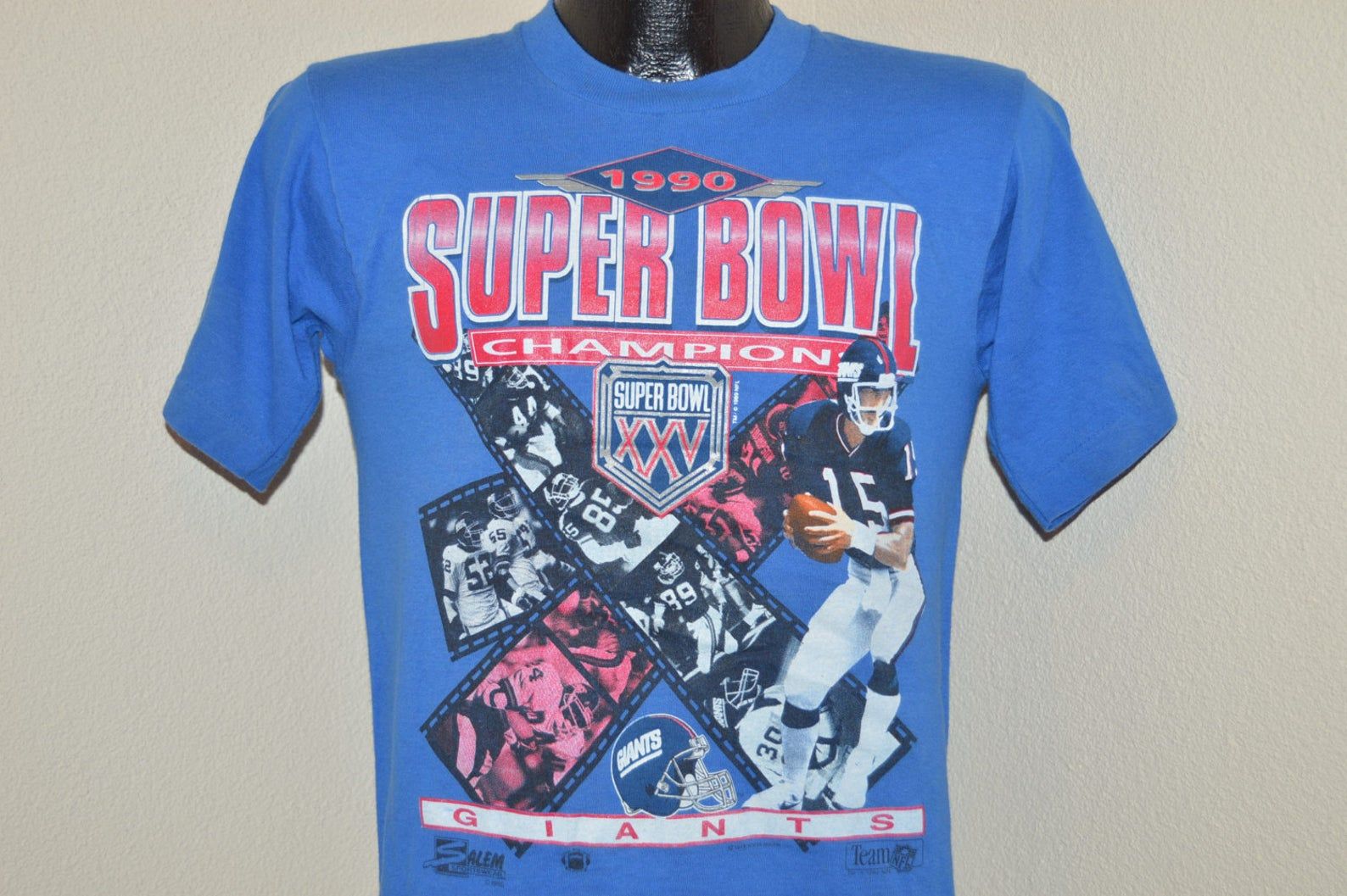 90S New York Giants Super Bowl Xxv Vintage T-Shirt