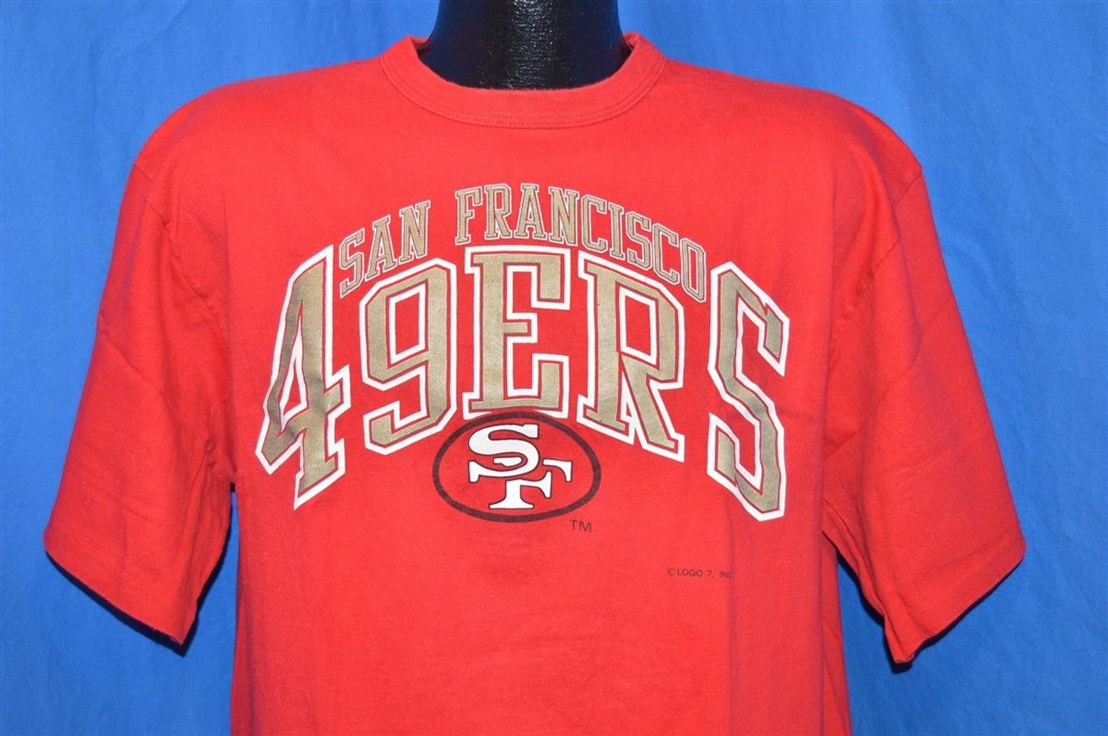 90S San Francisco 49Ers Niners Red Vintage T-Shirt