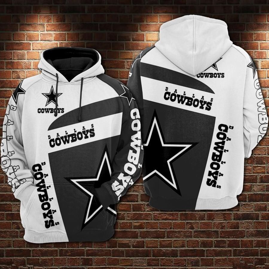 98 Dallas Cowboys Hoodie 3D Zipper Hoodies For Fan 3D Zipper Hoodie 3D Zipper Hoodie