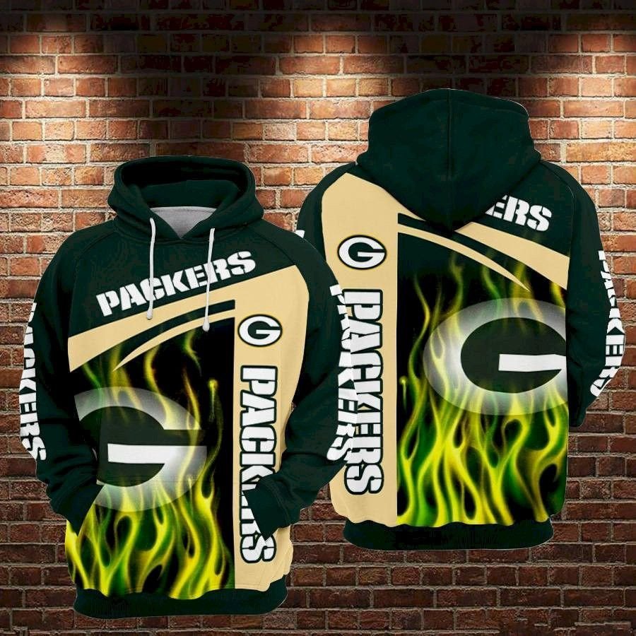 98 Green Bay Packers Fire Football46 D Hoodie Gift For Fans