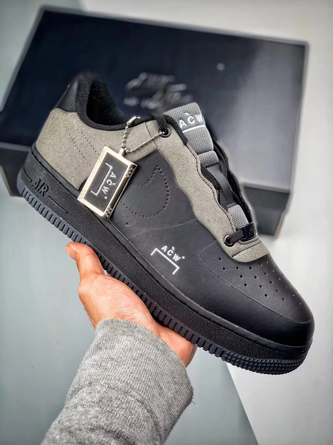 A-Cold-Wall* x Nike Air Force 1 Low Black/Dark For Sale