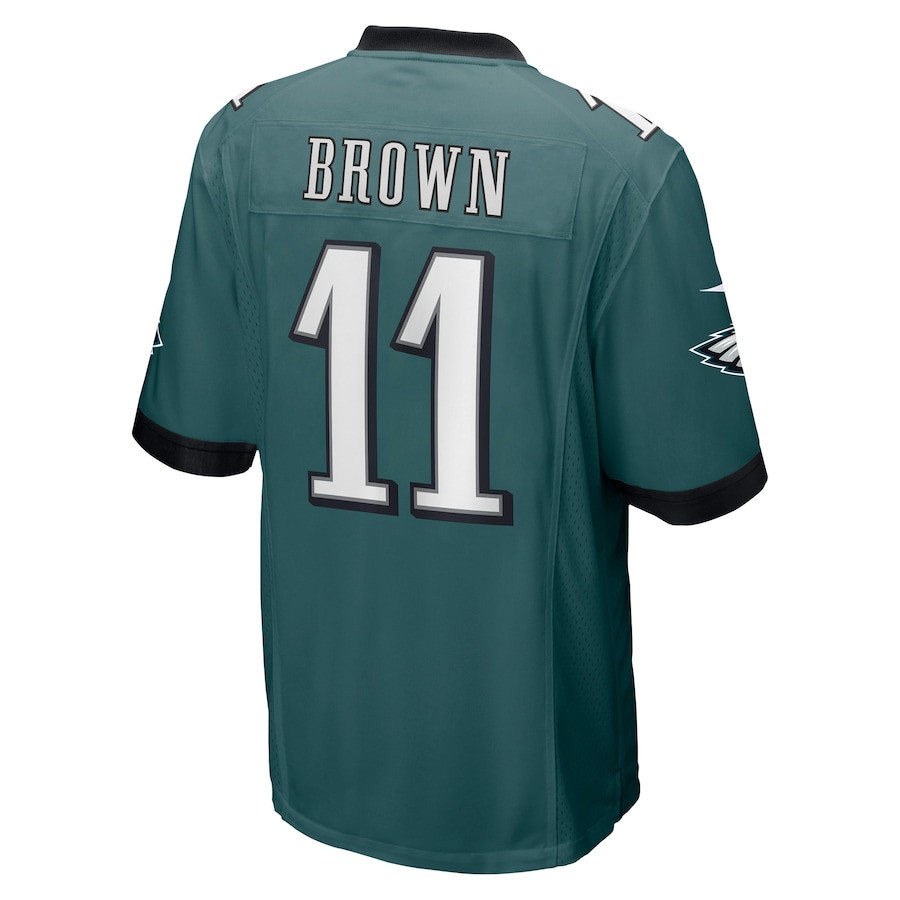 A.J. Brown 11 Philadelphia Eagles Player Game Stitched Jersey – Midnight Green