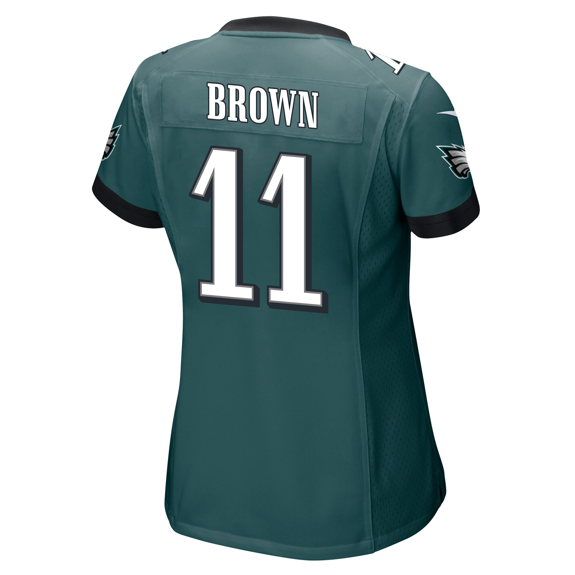 A.J. Brown 11 Philadelphia Eagles Super Bowl LVII Champions 2 Stars Women Game Stitched Jersey – Midnight Green