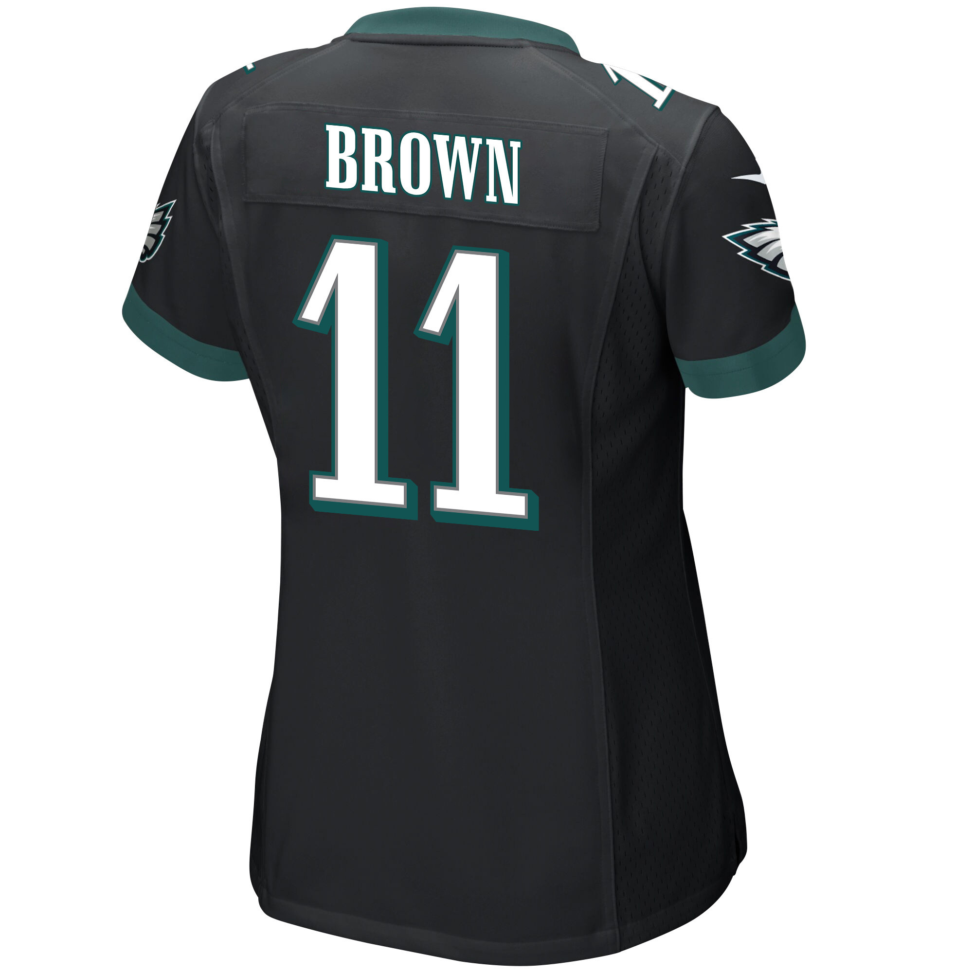A.J. Brown 11 Philadelphia Eagles Super Bowl LVII Champions Women Game Stitched Jersey – Black