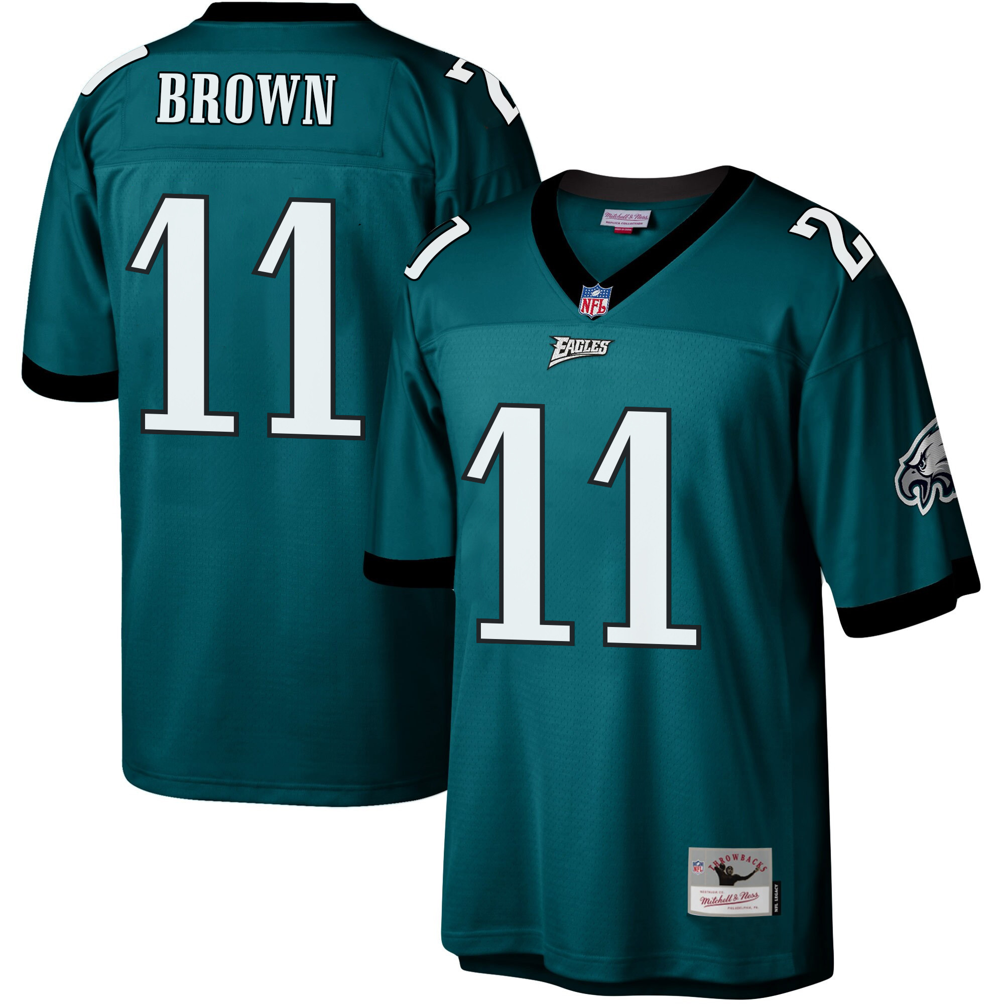 A.J. Brown Men's Philadelphia Eagles Big & Tall Legacy Midnight Green Jersey - All Stitched
