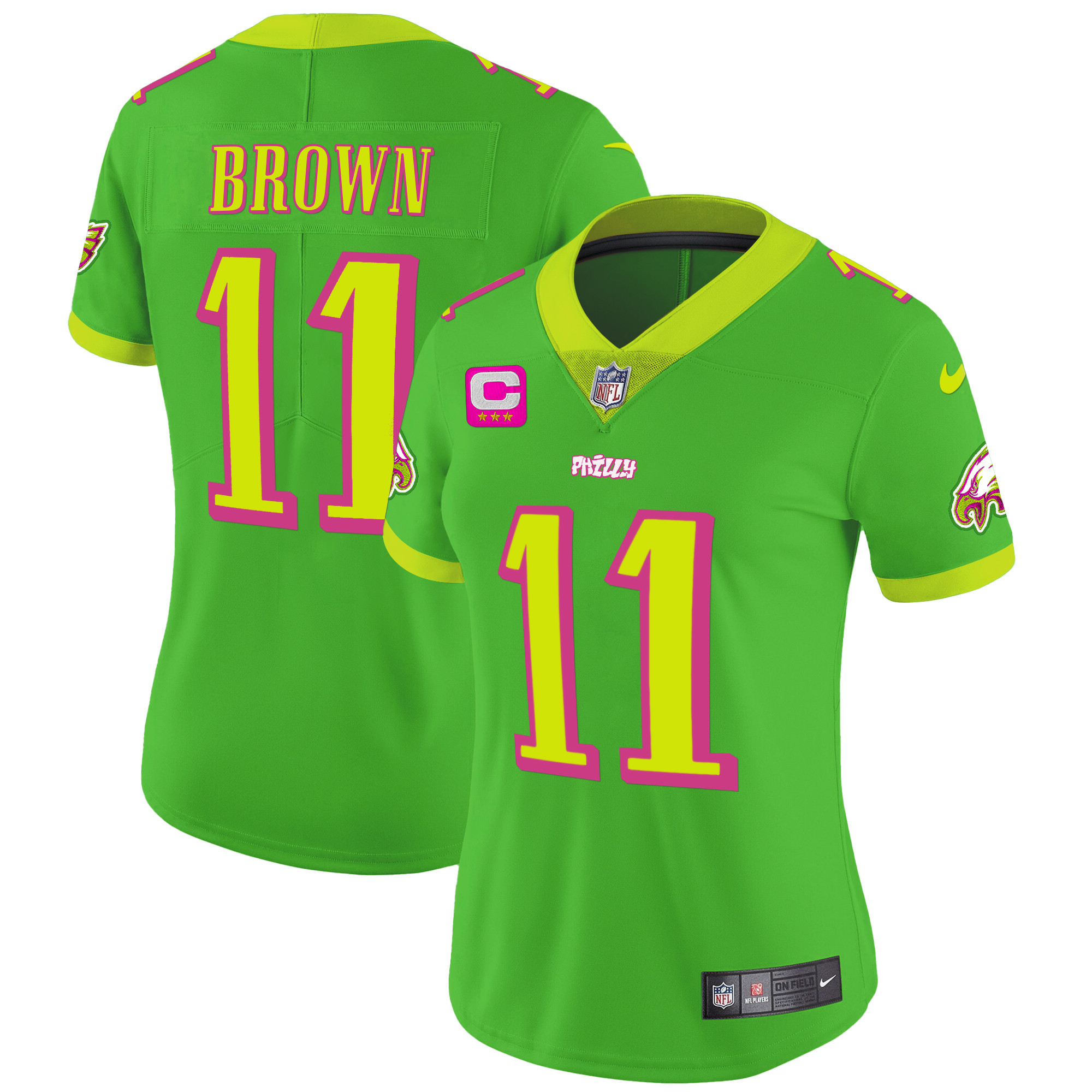 A.J. Brown Philadelphia Eagles City Edition Vapor Jersey - All Stitched