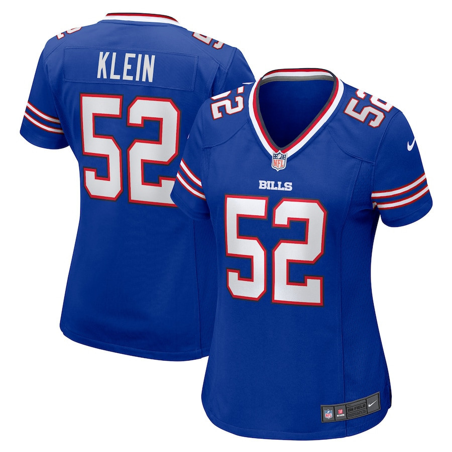 A.J. Klein 52 Buffalo Bills Women’s Home Game Player Stitched Jersey – Royal