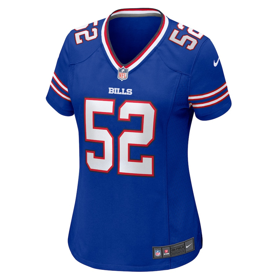 A.J. Klein 52 Buffalo Bills Women’s Home Game Player Stitched Jersey – Royal