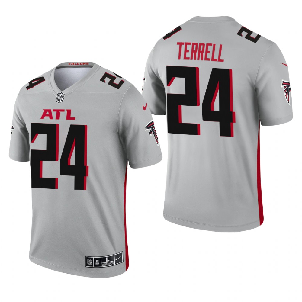 A.J. Terrell Atlanta Falcons Silver Jersey Inverted Legend – Men’s