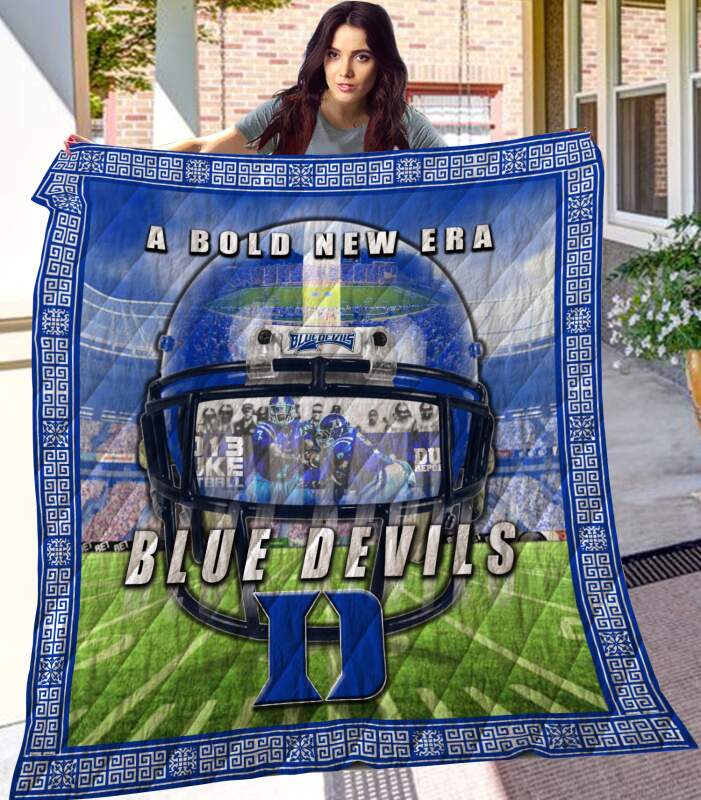 A Bold New Era Blue Devils 3D Quilt Blanket