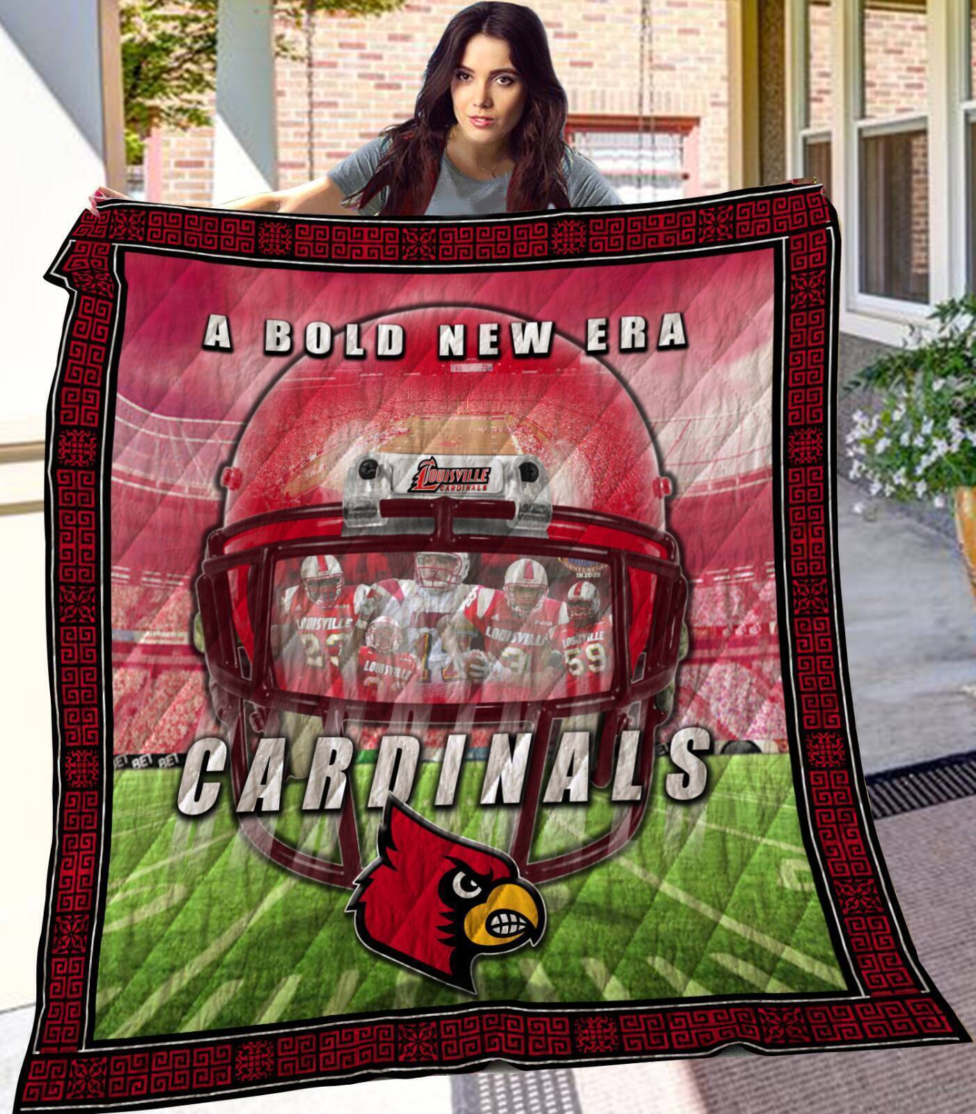 A Bold New Era Cardinals 3D Quilt Blanket