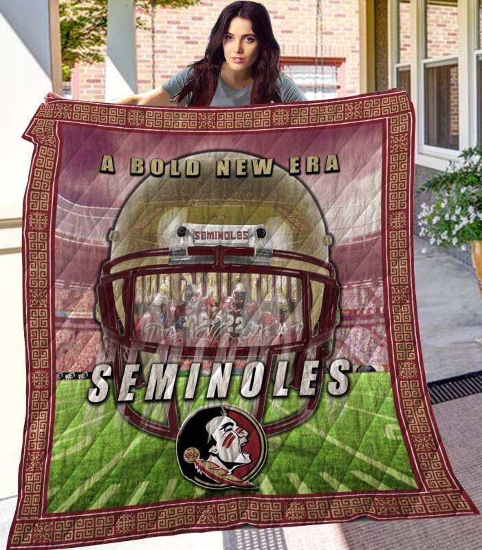 A Bold New Era Seminoles 3D Quilt Blanket