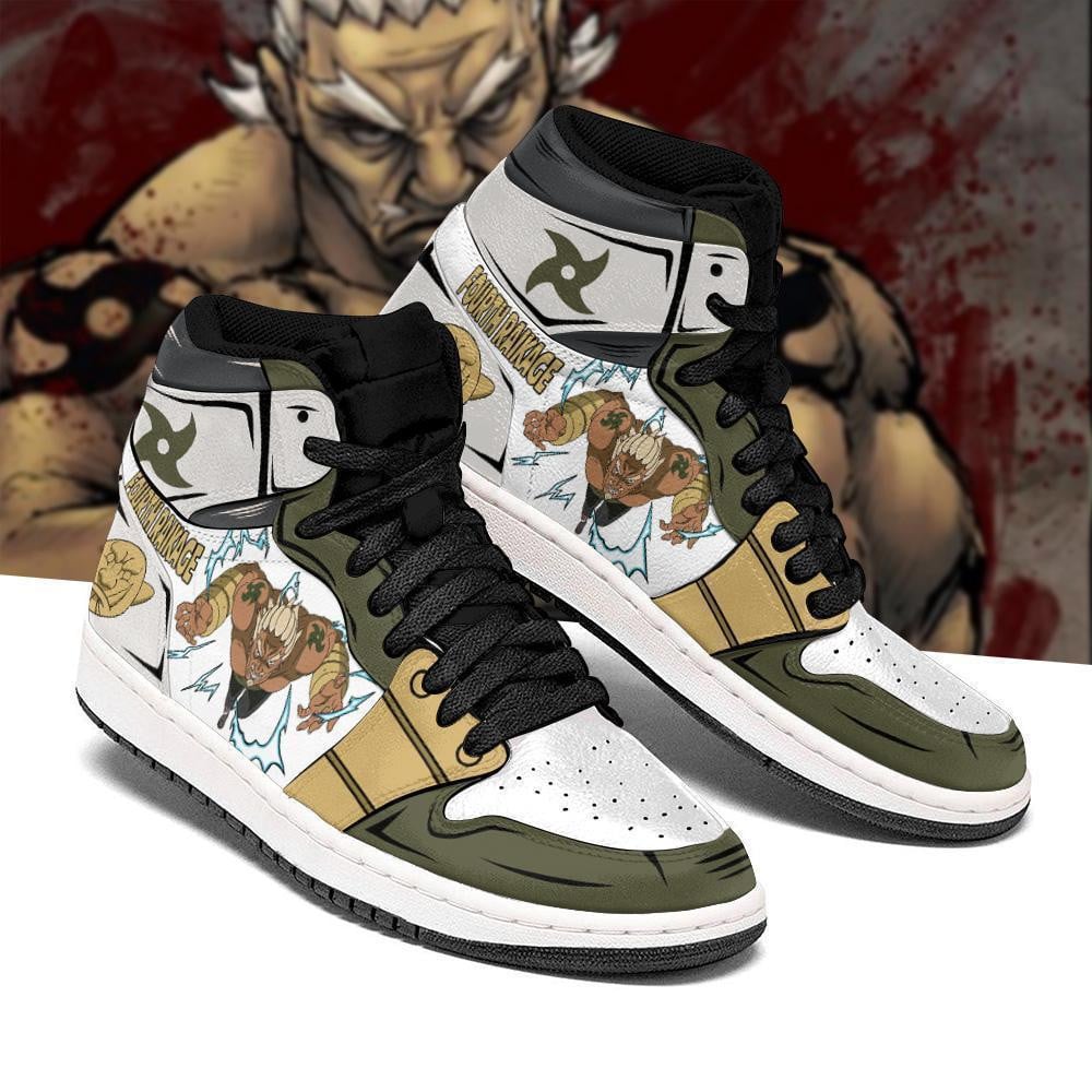A Fourth Raikage JD1s Sneakers Anime Shoes, Air Jordan Hightop
