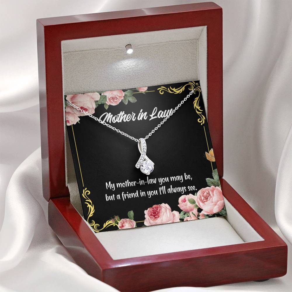 A Friend In You Gift For Mother In Law Alluring Beauty Necklace
