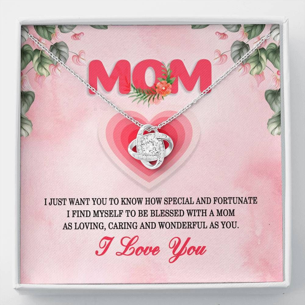 A Loving Caring And Wonderful Mother Gift For Mom Love Knot Necklace