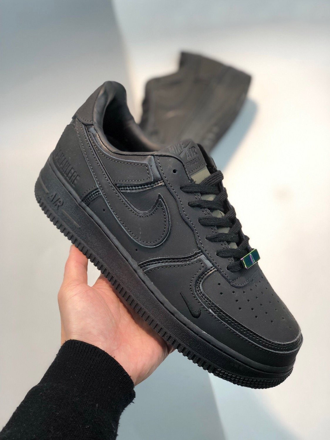 A Ma Maniére x Nike Air Force 1 Low Black/Dark Grey-Wolf Grey For Sale