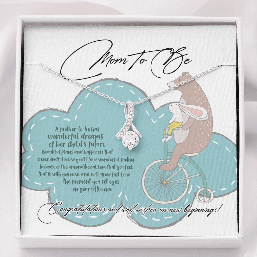 A Mother To Be Has Wonderful Dreams Alluring Beauty Necklace For Mom To Be
