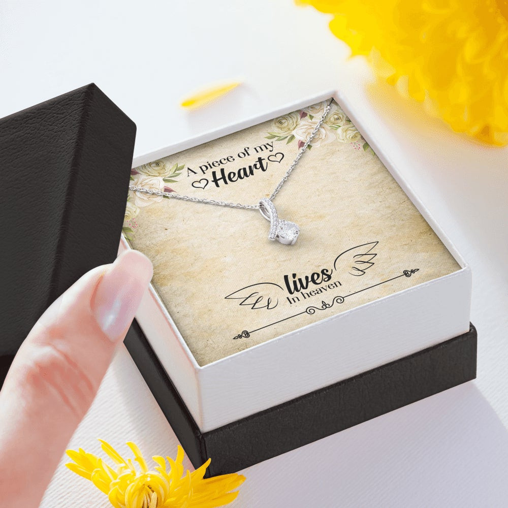 A Piece Of My Heart Lives In Heaven – Alluring Beauty Necklace