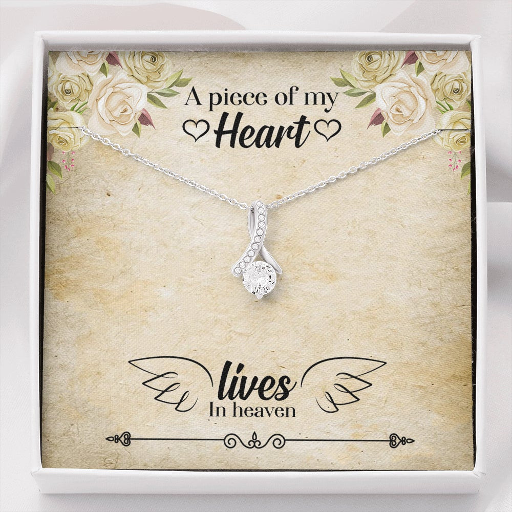 A Piece Of My Heart Lives In Heaven – Alluring Beauty Necklace