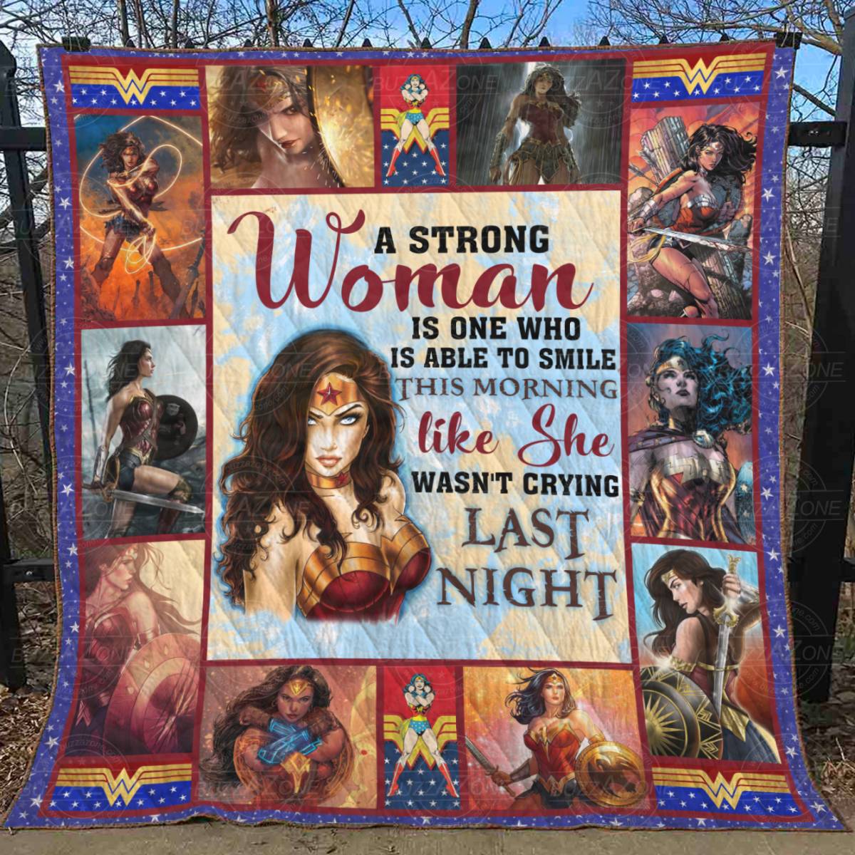 A Strong Woman 3D Quilt Blanket