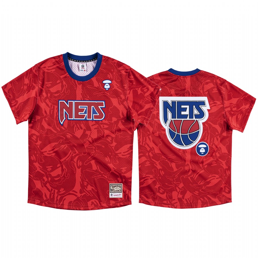 AAPE x M&N collection # Nets Red Jersey