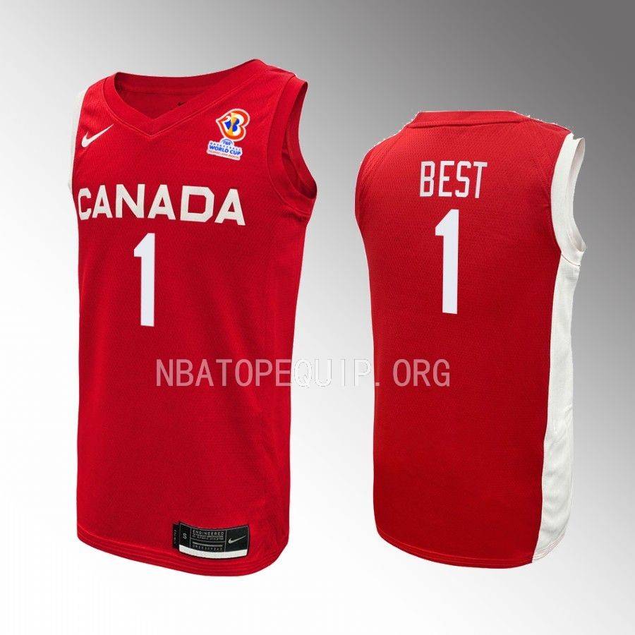 Aaron Best Canada FIBA World Cup 2023 Red Jersey #1
