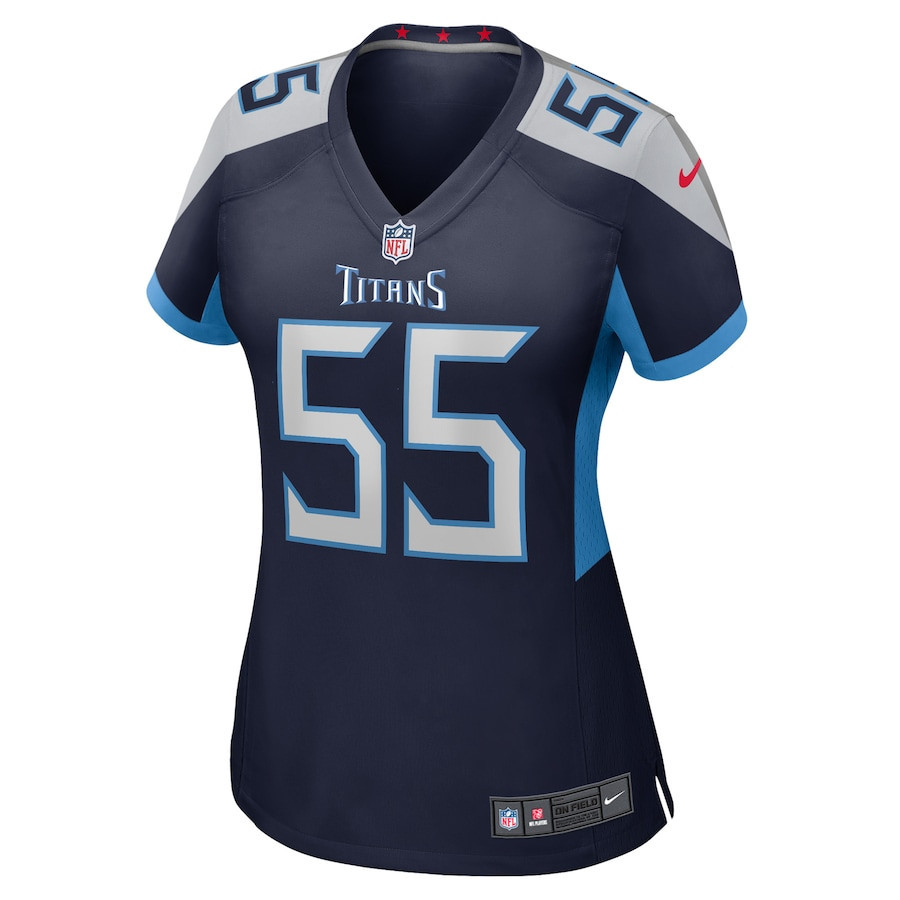Aaron Brewer Tennessee Titans Women’s Stitched Jersey – Navy