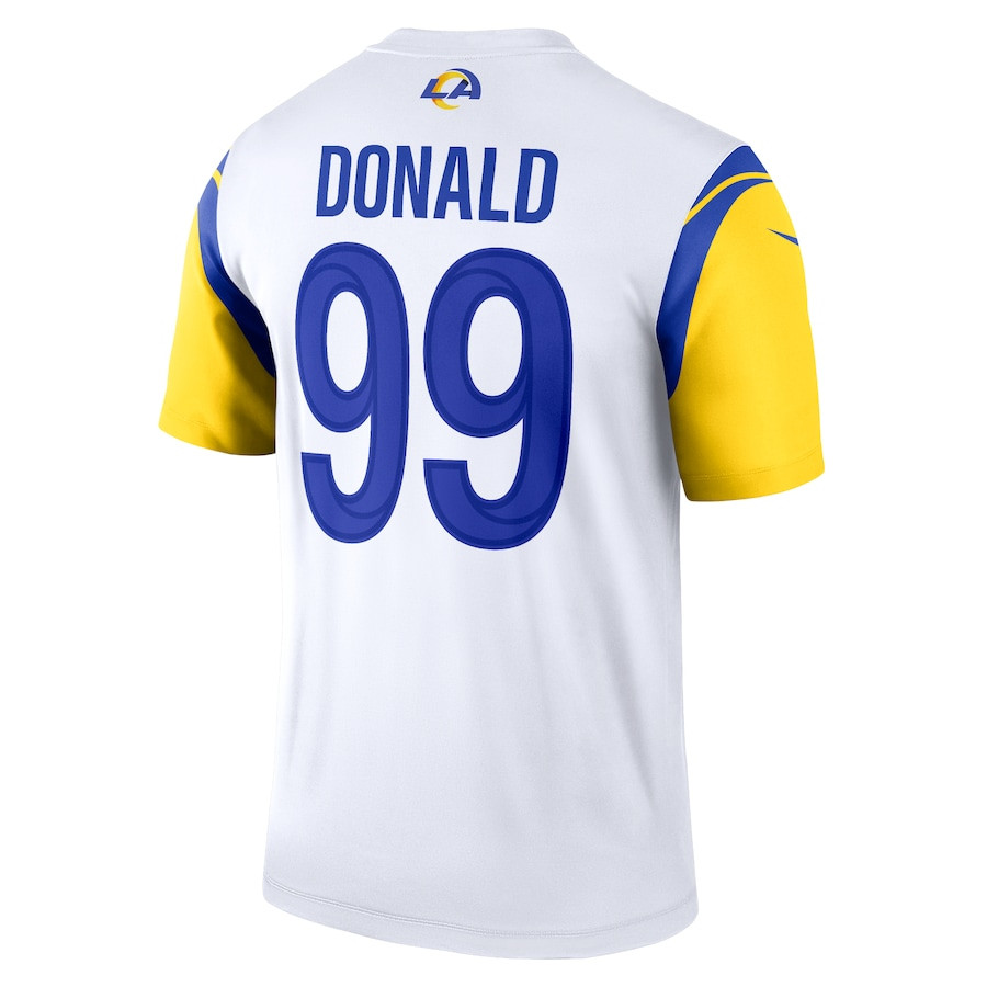 Aaron Donald 99 Los Angeles Rams Legend Stitched Jersey – White