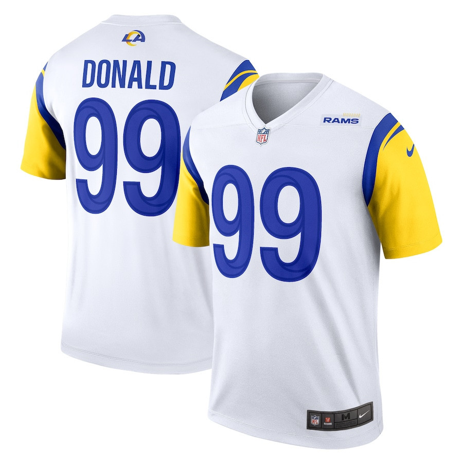 Aaron Donald 99 Los Angeles Rams Legend Stitched Jersey – White