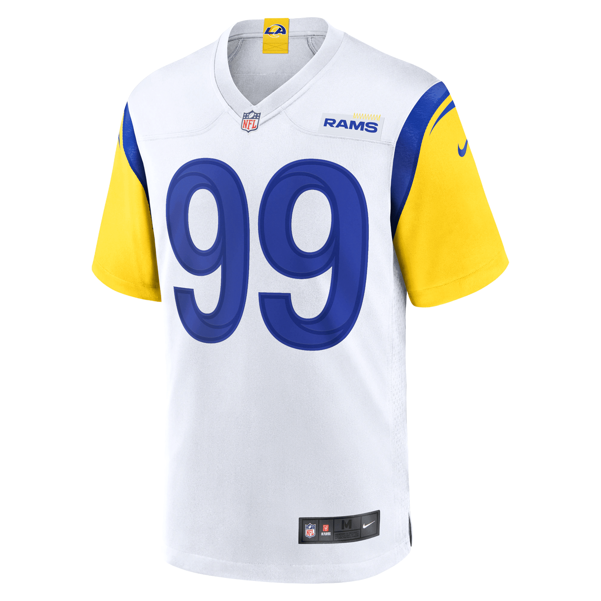 Aaron Donald Los Angeles Rams Alternate Game Stitched Jersey – White Stitched Jersey