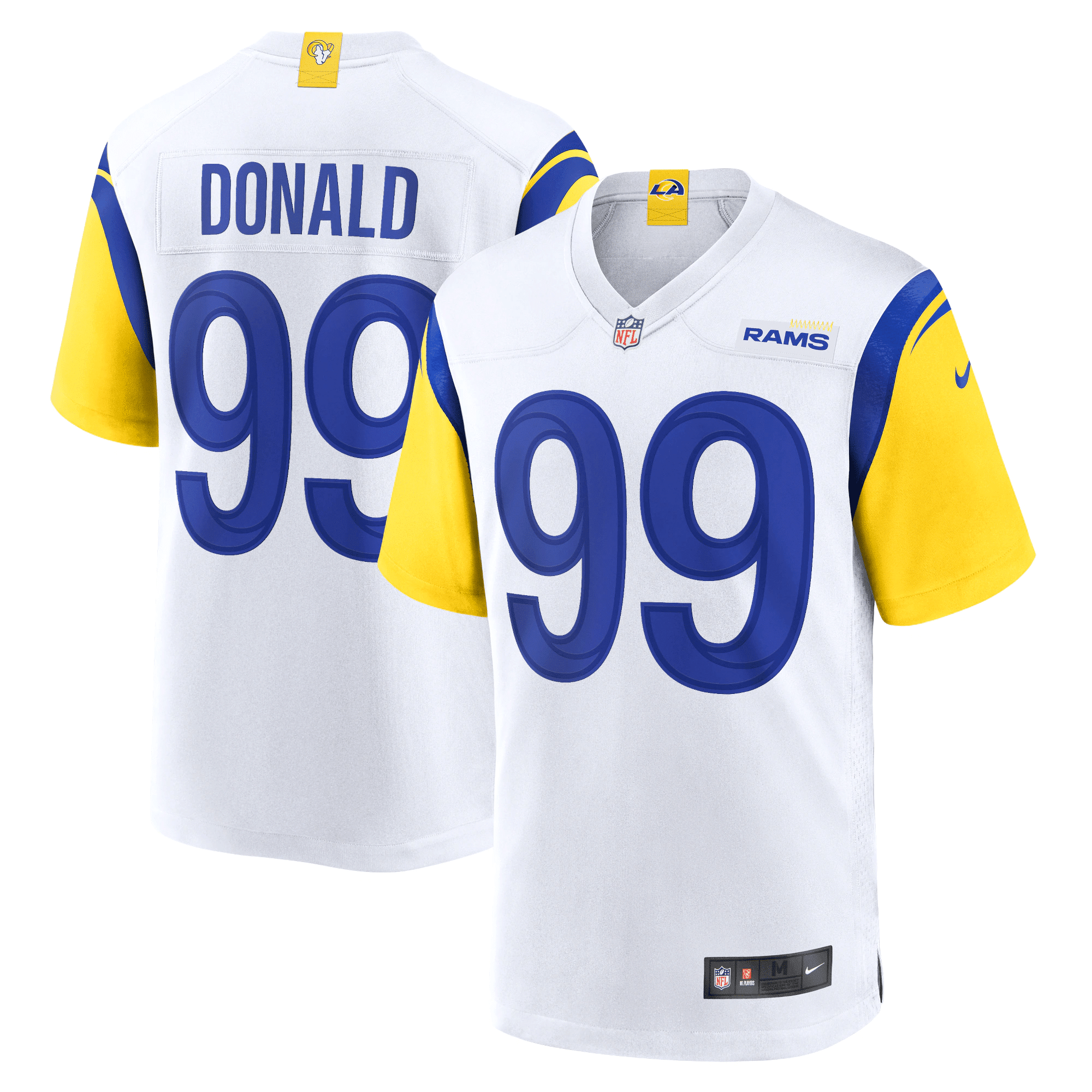 Aaron Donald Los Angeles Rams Alternate Game Stitched Jersey – White Stitched Jersey