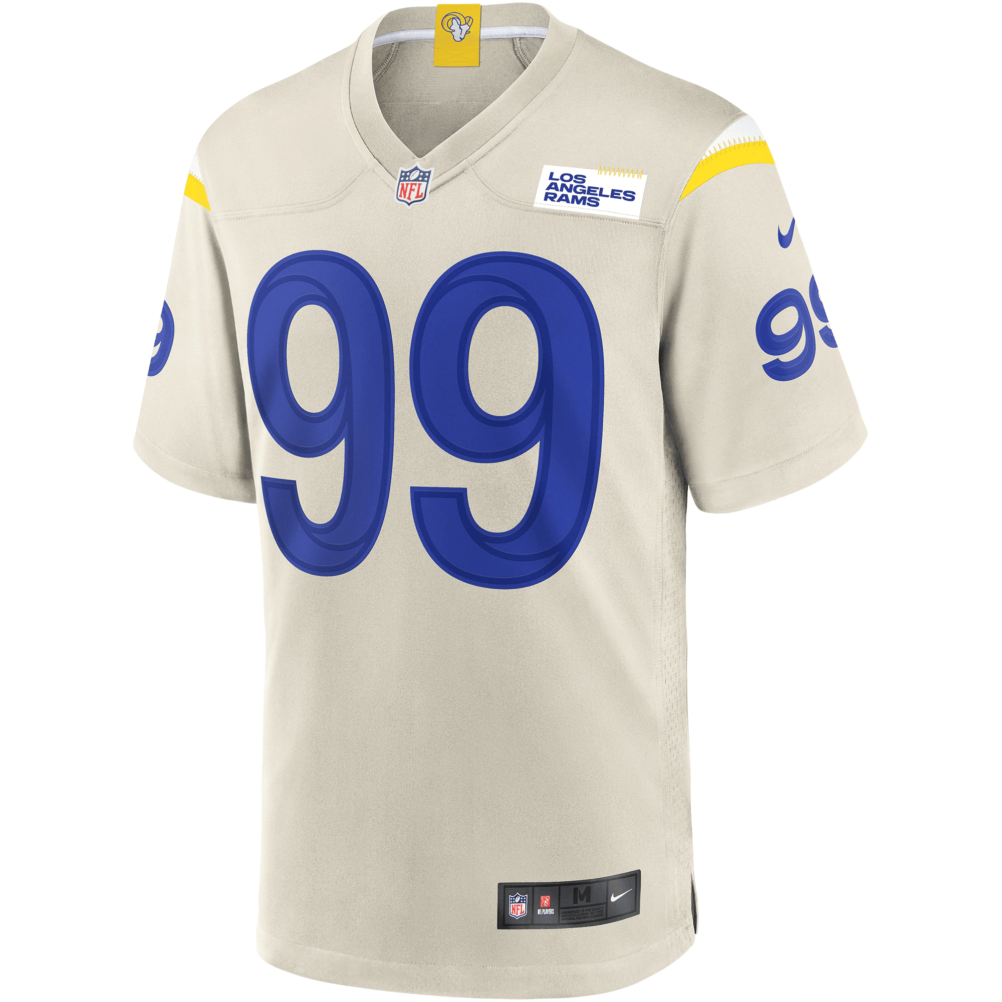 Aaron Donald Los Angeles Rams Game Stitched Jersey – Bone Stitched Jersey