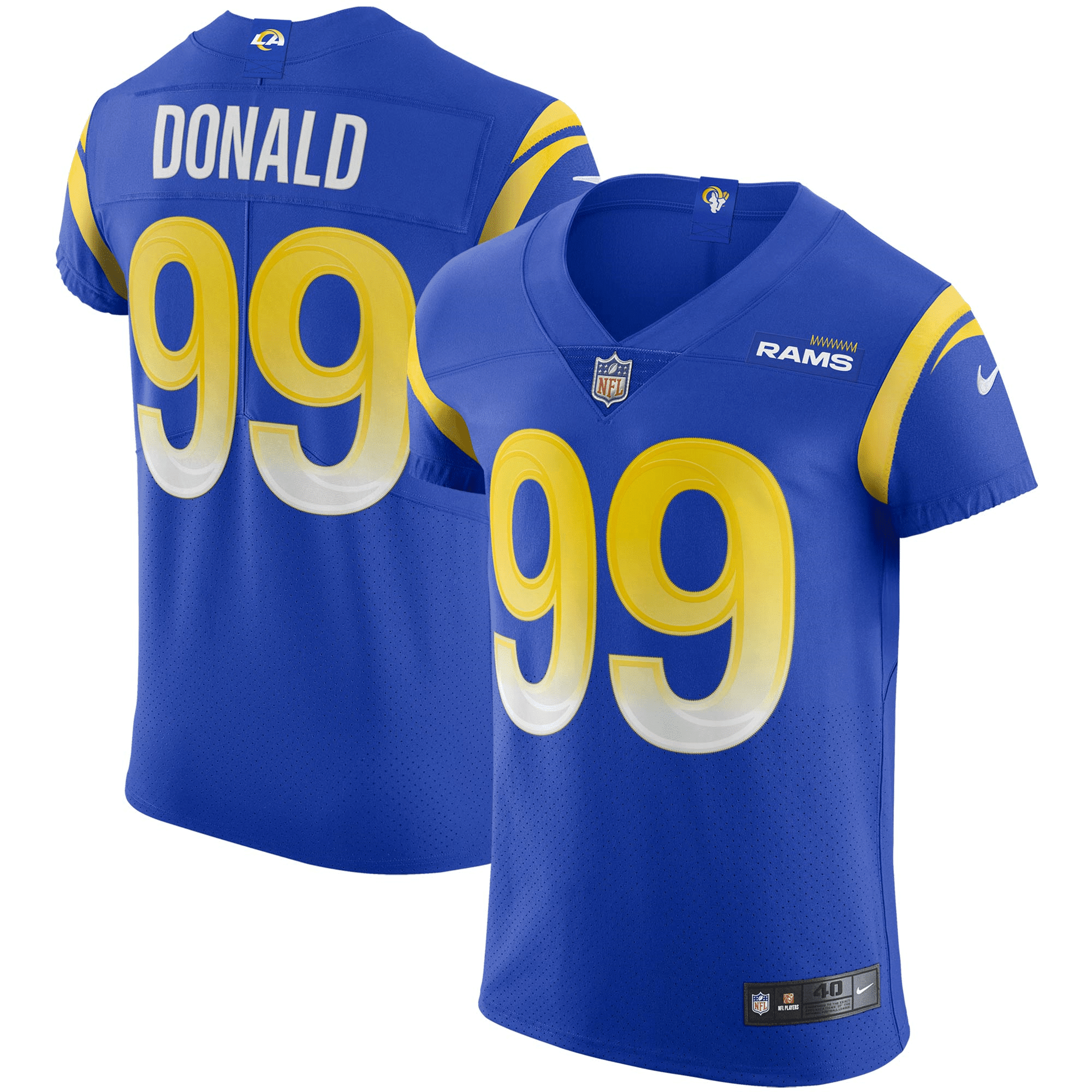 Aaron Donald Los Angeles Rams Vapor Elite Player Stitched Jersey – Royal Stitched Jersey