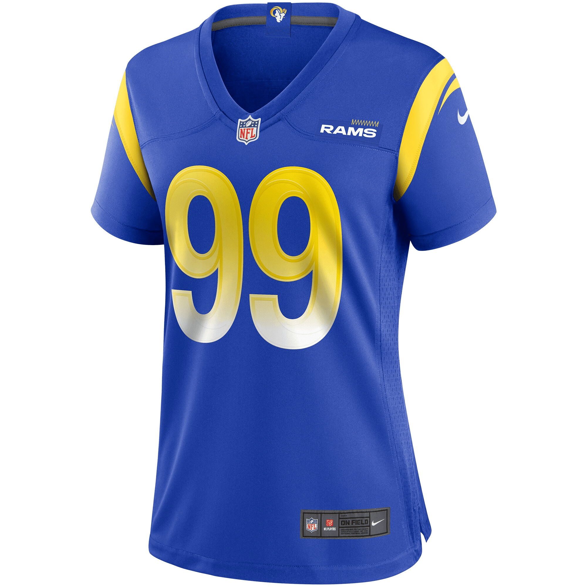 Aaron Donald Los Angeles Rams Women’s Alternate Game Stitched Jersey – White Stitched Jersey