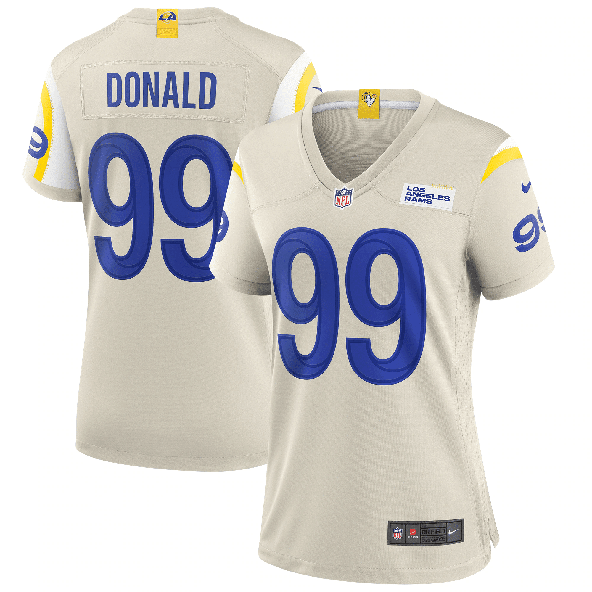 Aaron Donald Los Angeles Rams Women’s Game Stitched Jersey – Bone Stitched Jersey