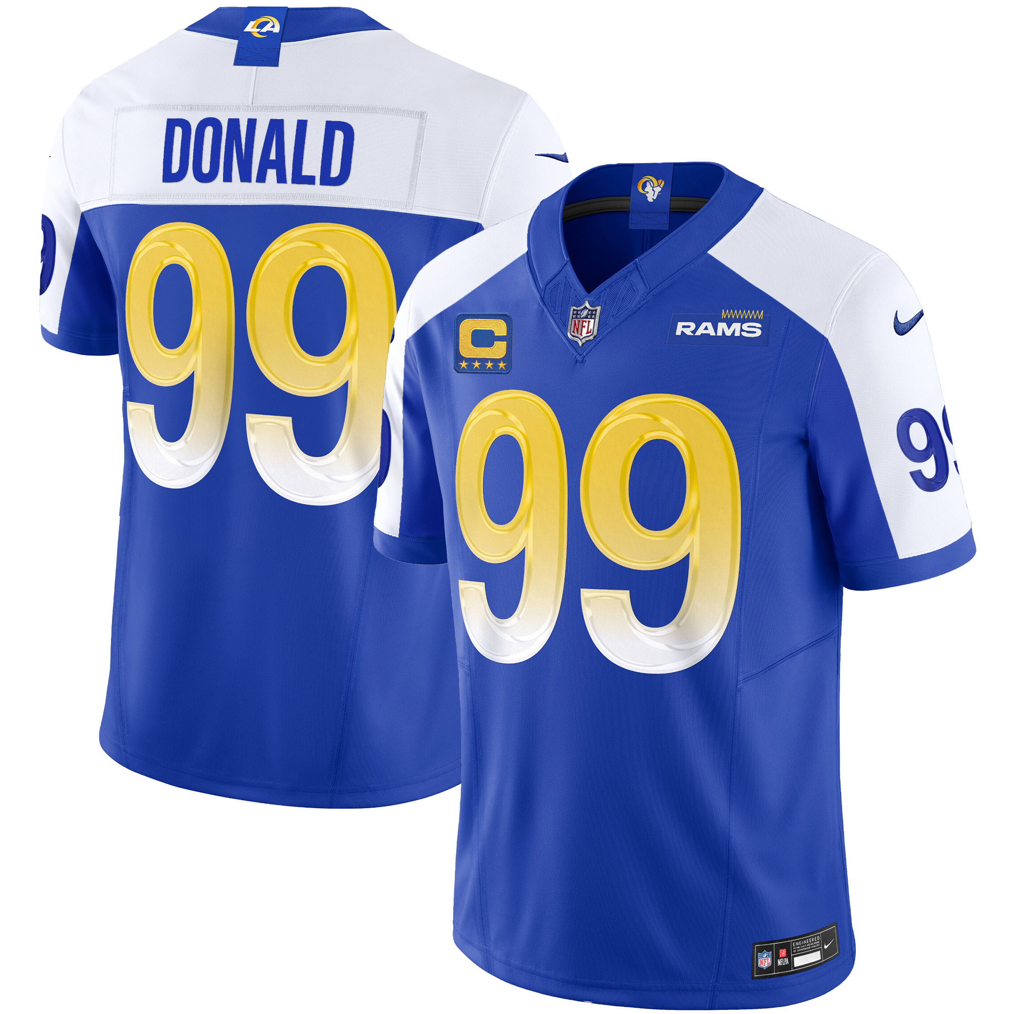 Aaron Donald Men's Los Angeles Rams Vapor Limited Alternate Jersey - All Stitched 