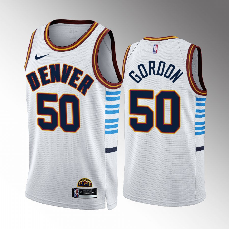 Aaron Gordon 50 2022-23 Denver Nuggets White City Edition Jersey Swingman
