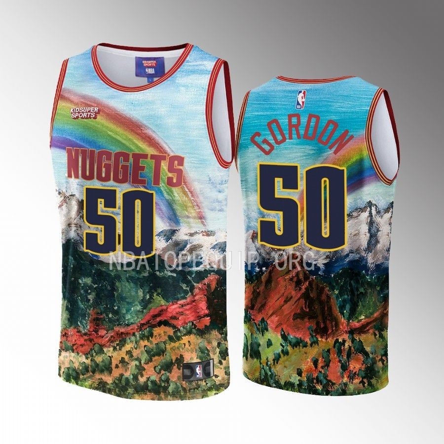 Aaron Gordon 50 Denver Nuggets NBA & KidSuper Studios Unisex Hometown Stitched Jersey