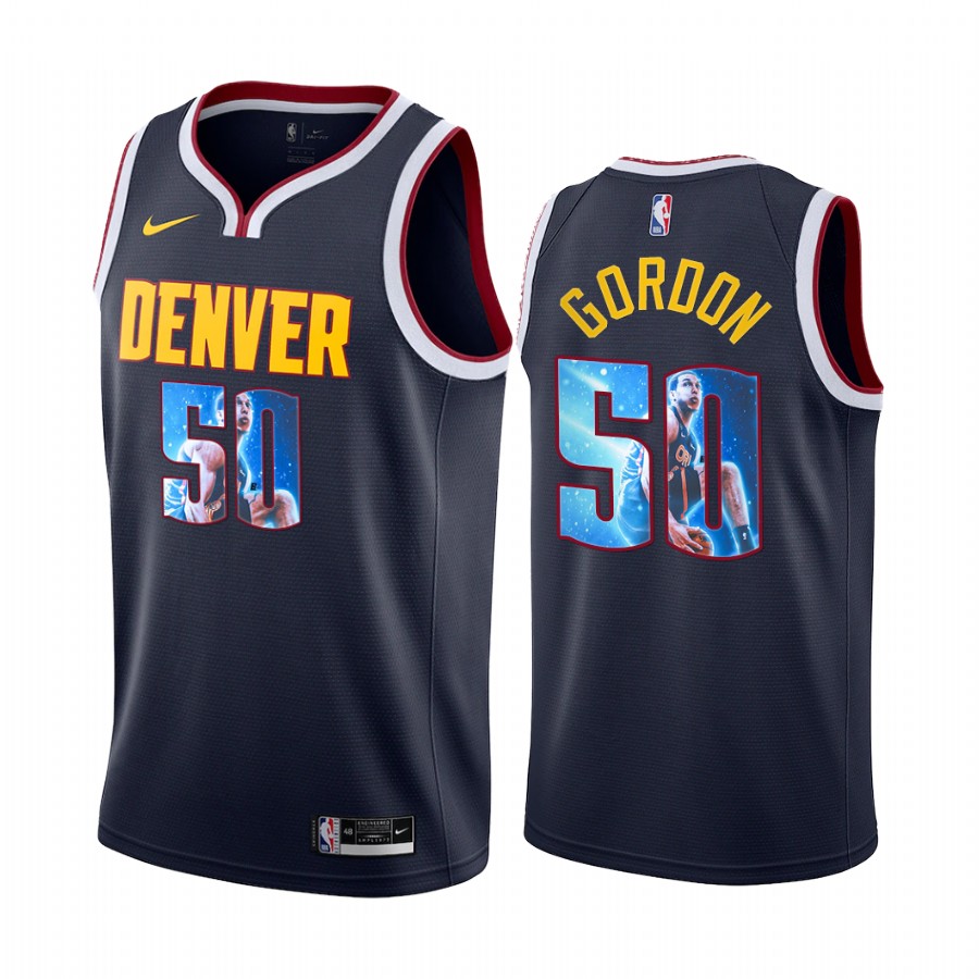 Aaron Gordon Denver Nuggets 2021 Navy Perfect 50 Jersey Best Dunker