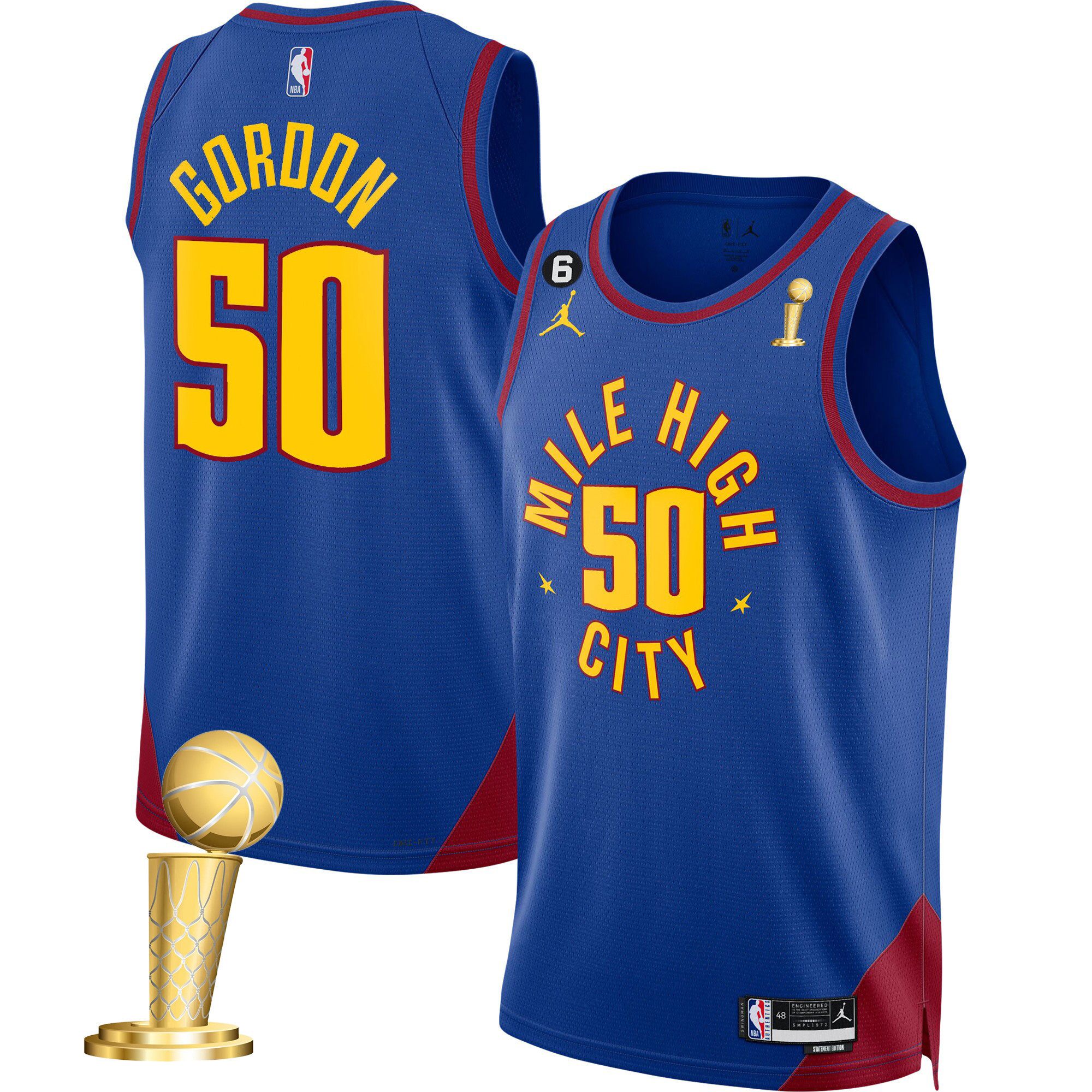 Aaron Gordon Men's Denver Nuggets 2023 Champions Collection Statement Jersey - All Stitched