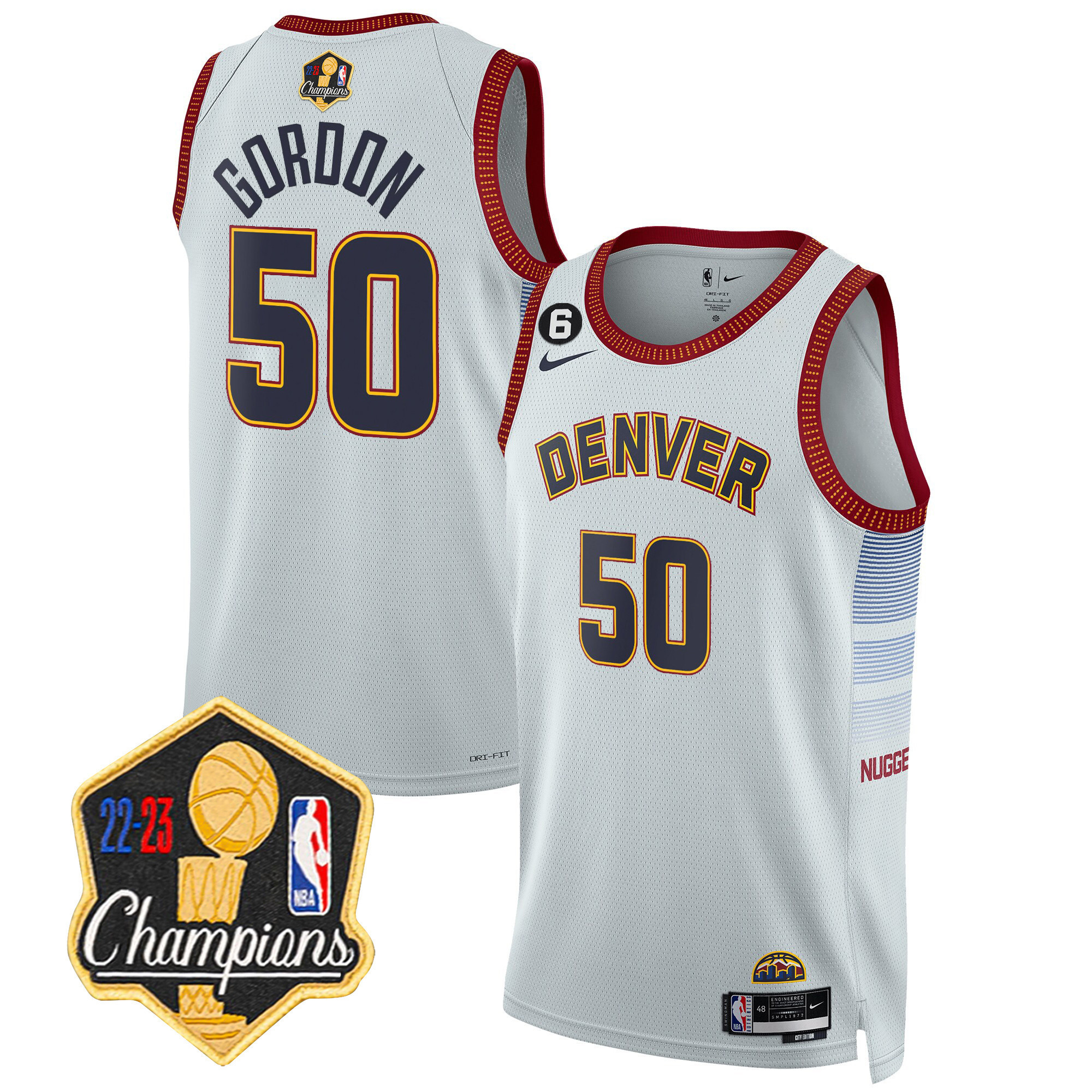 Aaron Gordon Men's Denver Nuggets 2023 Champions Limited Patch City Jersey - All Stitched