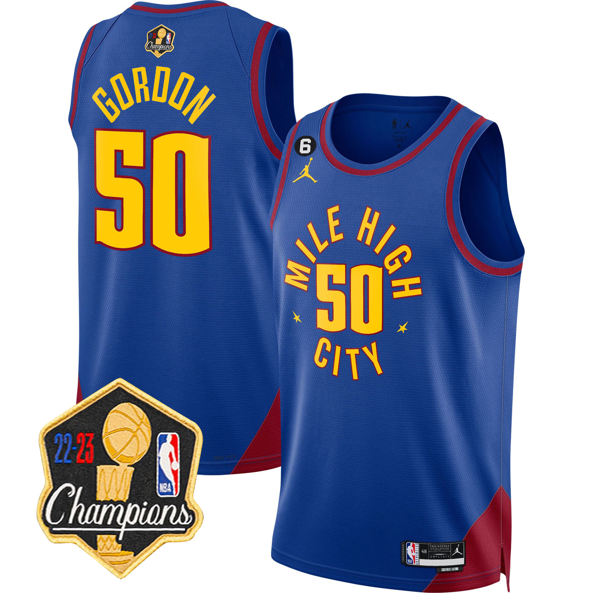 Aaron Gordon Men's Denver Nuggets 2023 Champions Limited Patch Statement Jersey - All Stitched