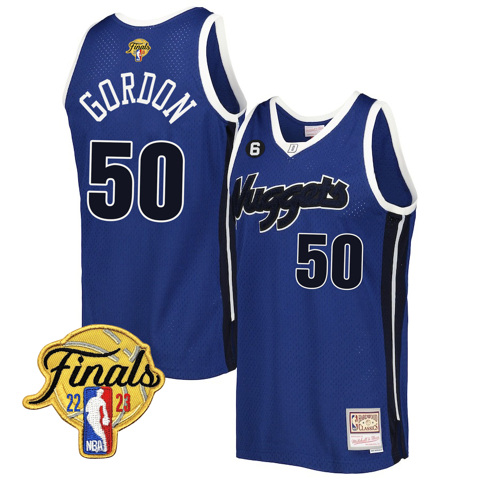 Aaron Gordon Men's Denver Nuggets 2023 Finals Patch Collection V2 Swingman Jersey - All Stitched