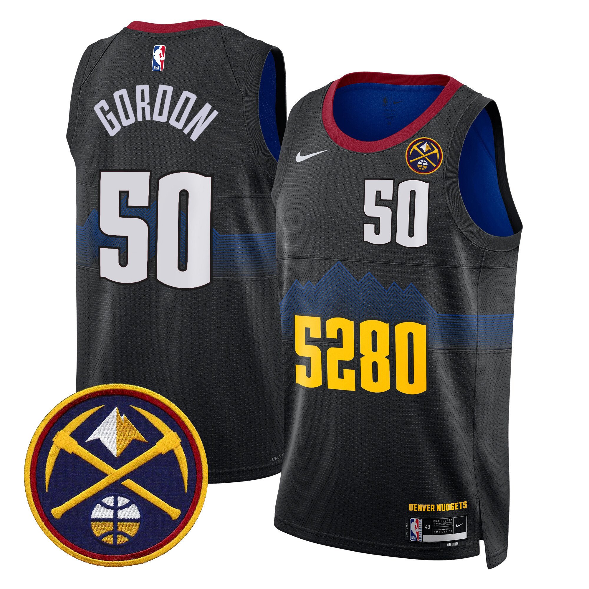 Aaron Gordon Men's Denver Nuggets Swingman 5280 City Jersey - All Stitched