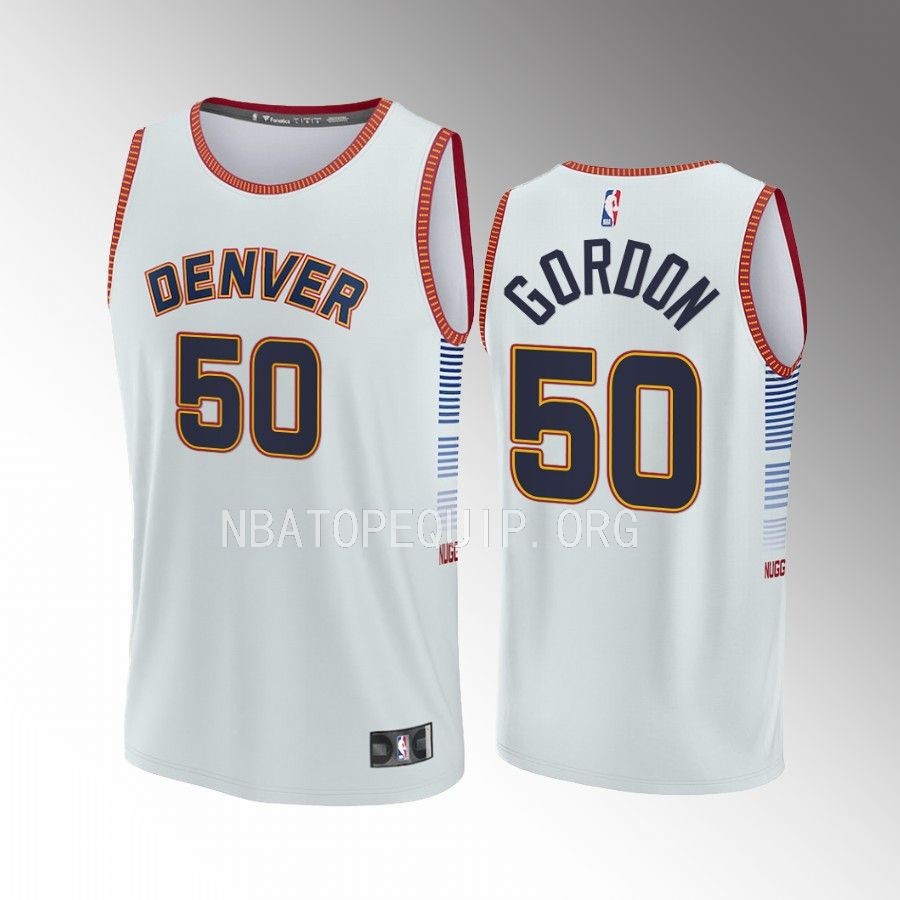Aaron Gordon Nuggets #50 Gray Jersey Fast Break Fastbreak 2022-23 City Edition